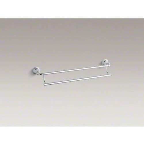  Kohler KOHLER K-10553-BN Devonshire 24-Inch Double Bathroom Towel Bar, Vibrant Brushed Nickel