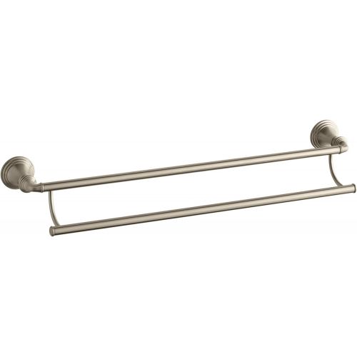  Kohler KOHLER K-10553-BN Devonshire 24-Inch Double Bathroom Towel Bar, Vibrant Brushed Nickel