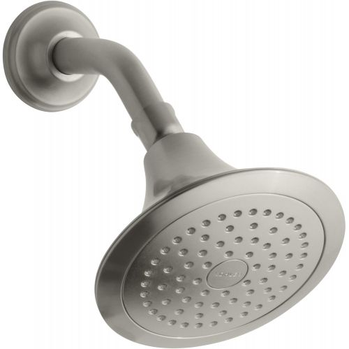  Kohler KOHLER K-10282-AK-BN Forte Single-Function Katalyst Showerhead, Vibrant Brushed Nickel