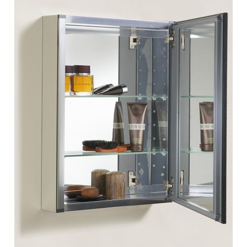  Kohler KOHLER K-2967-BR1 20 inch x 26 inch Aluminum Bathroom Medicine Cabinet with Oil-Rubbed Bronze Framed Mirror Door; Recess or Surface Mount