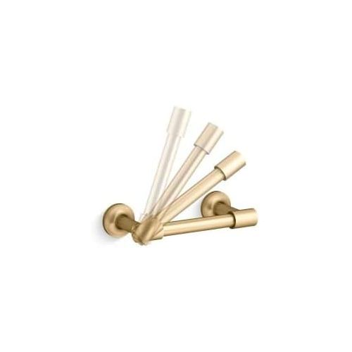  Kohler KOHLER K-14377-BGD Purist Pivoting Toilet Tissue Holder, Vibrant Modern Brushed Gold