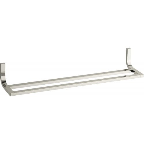  Kohler K-11582-CP Loure 24-Inch Double Towel Bar, Polished Chrome