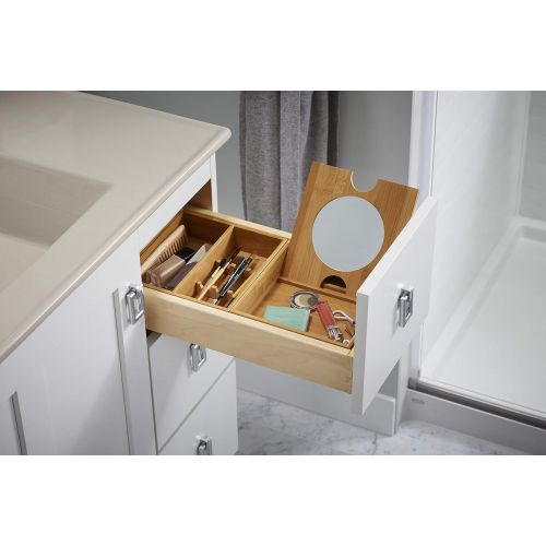  Kohler KOHLER K-99683-1WS Make Up Storage Package for Tailored Vanities, Bamboo