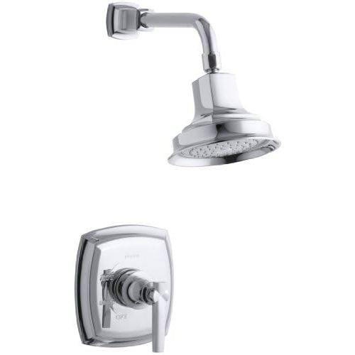  Kohler KOHLER TS16234-4-CP Margaux(R) Rite-Temp(R) Shower Valve Trim with Lever Handle and 2.5 gpm showerhead, 1