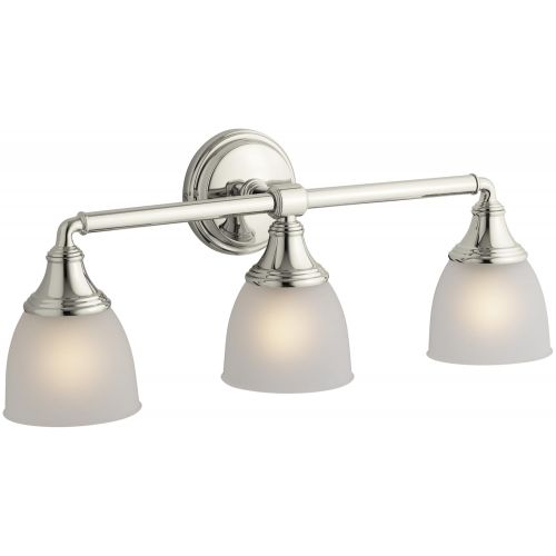  Kohler KOHLER K-10572-SN Devonshire Triple Wall Sconce, Vibrant Polished Nickel