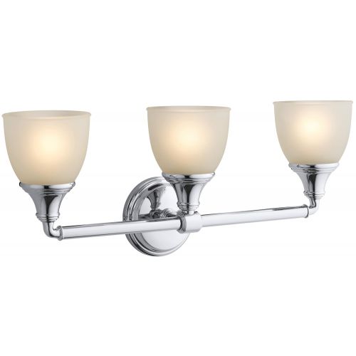  Kohler KOHLER K-10572-SN Devonshire Triple Wall Sconce, Vibrant Polished Nickel