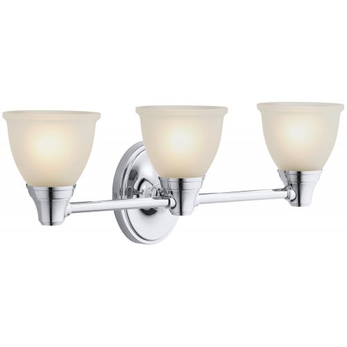  Kohler KOHLER K-11367-CP Transitional Triple Light Sconce for Forte Faucet Line, Polished Chrome