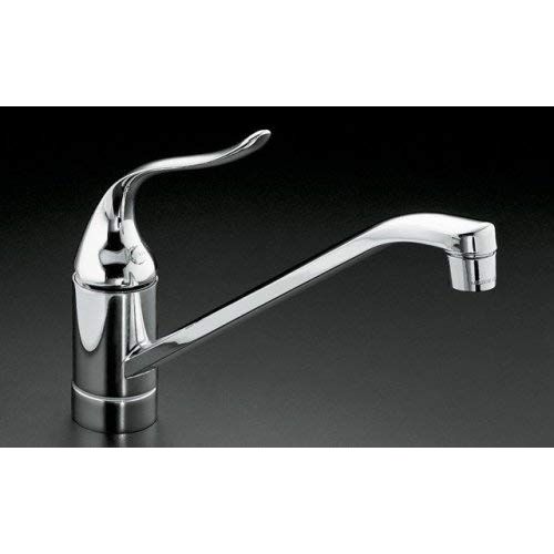  Kohler KOHLER K-15175-F-CP Coralais Single Control Kitchen Sink Faucet, Polished Chrome