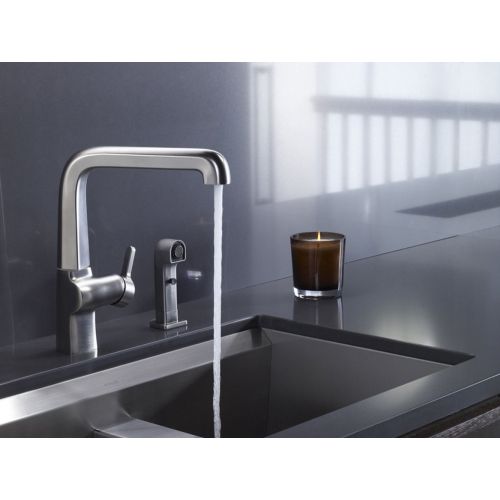  Kohler KOHLER K-6331-CP Evoke Single Control Pullout Kitchen Faucet, Polished Chrome