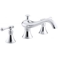 Kohler KOHLER K-T16119-4A-CP Revival Deck-Mount High-Flow Bath Faucet Trim, Polished Chrome