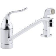 Kohler KOHLER K-15176-PT-CP Coralais Single Control Kitchen Sink Faucet, Polished Chrome