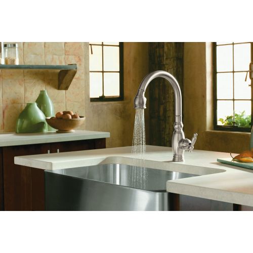  Kohler K-690-2BZ Vinnata Pull-Down Kitchen Sink Faucet, Oil Rubbed Bronze