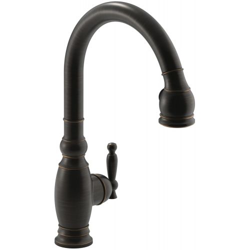  Kohler K-690-2BZ Vinnata Pull-Down Kitchen Sink Faucet, Oil Rubbed Bronze