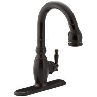 Kohler K-691-2BZ Vinnata Pull-Down Secondary Kitchen Sink Faucet, Oil Rubbed Bronze