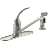 Kohler KOHLER K-15172-FL-BN Coralais Single Control Kitchen Sink Faucet, Vibrant Brushed Nickel