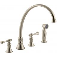 Kohler KOHLER K-16111-4A-BV Revival Kitchen Sink Faucet, Vibrant Brushed Bronze
