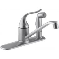 Kohler KOHLER K-15173-F-G Coralais Single Control Kitchen Sink Faucet, Brushed Chrome