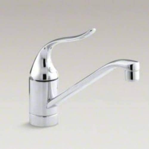  Kohler KOHLER K-15175-P-CP Coralais Single Control Kitchen Sink Faucet, Polished Chrome