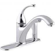 Kohler KOHLER K-10413-CP Forte Single Control Kitchen Sink Faucet, Polished Chrome