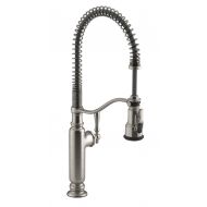 Kohler KOHLER K-77515-VS Tournant Semi-Professional Pull-Down Kitchen Sink Faucet, Brushed Stainless