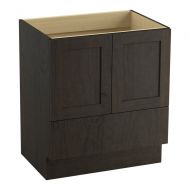 Kohler KOHLER 99529-TK-1WC Poplin 30-Inch Vanity with Toe Kick, 2 Doors and 1 Drawer, Felt Grey