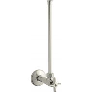 Kohler K-7638-SN Angle Supply with Stop, Annealed Vertical Tube and 1/2 Npt, Vibrant Polished Nickel