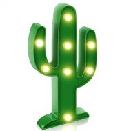 [아마존베스트]Koicaxy Cactus Light, LED Cactus Lamp Night Table Lamp for Kids Bedroom Living Room Wall Holiday Party Home Decorations Green