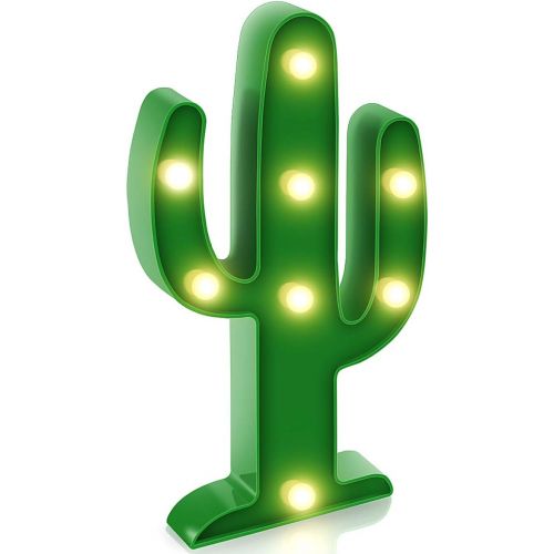  [아마존베스트]Koicaxy Cactus Light, LED Cactus Lamp Night Table Lamp for Kids Bedroom Living Room Wall Holiday Party Home Decorations Green