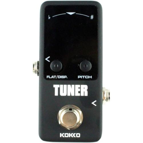  KOKKO Guitar Mini Effects Pedal Tuner - Chromatic Tuner Pedal High Definition Color Screen with Super Fast Stable and Accurate Tuning for Guitar and Bass - FTN2