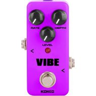 KOKKO Guitar Mini Effects Pedal Vibe - Analog Rotary Speaker Effect Sound Processor Portable Accessory for Guitar and Bass - FUV2