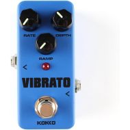 KOKKO Guitar Mini Effects Pedal Vibrato - Traditional Vibrato Effect Sound Processor Portable Accessory for Guitar and Bass - FVB2
