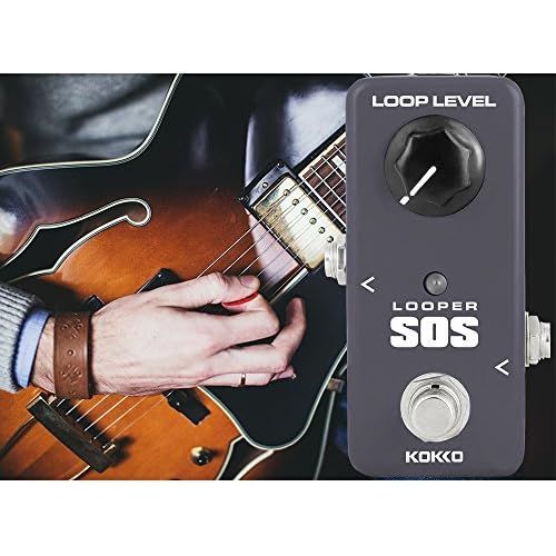  Guitar Loop Pedal Looper Effects 5 Minutes Looping Time Loop station,Exclude Power Adapter - KOKKO(FLP2)