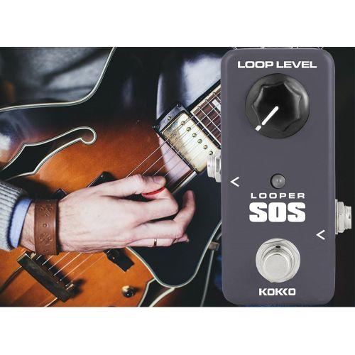  Guitar Loop Pedal Looper Effects 5 Minutes Looping Time Loop station,Exclude Power Adapter - KOKKO(FLP2)