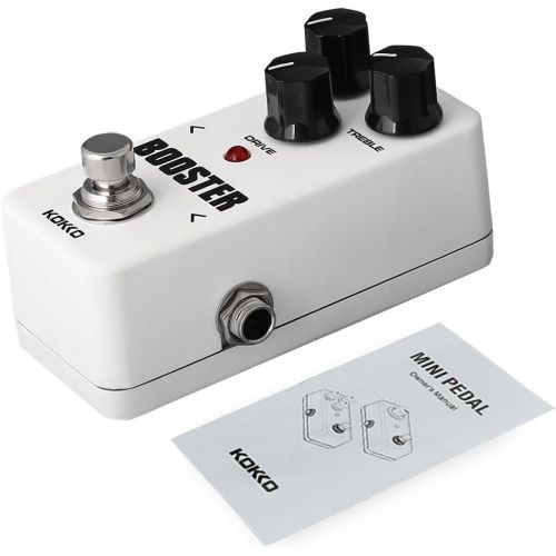  Booster Guitar Pedal, Analog Mini Effect Pedal for Guitar and Bass, Exclude Power Adapter - KOKKO (Booster)