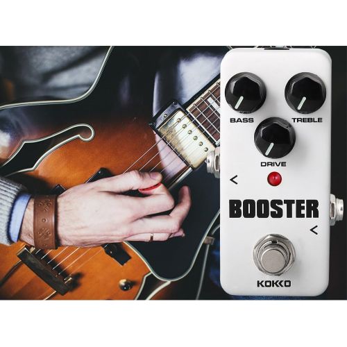  Booster Guitar Pedal, Analog Mini Effect Pedal for Guitar and Bass, Exclude Power Adapter - KOKKO (Booster)