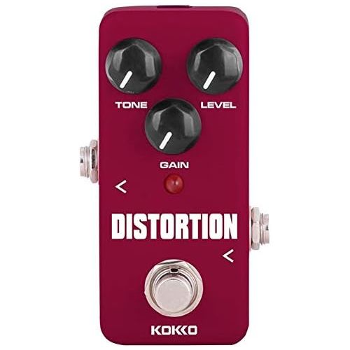  Distortion Guitar Pedal, Mini Effect Pedal Processor of Classic Distortion Tone Effect Universal for Guitar and Bass, Exclude Power Adapter - KOKKO (FDS2)