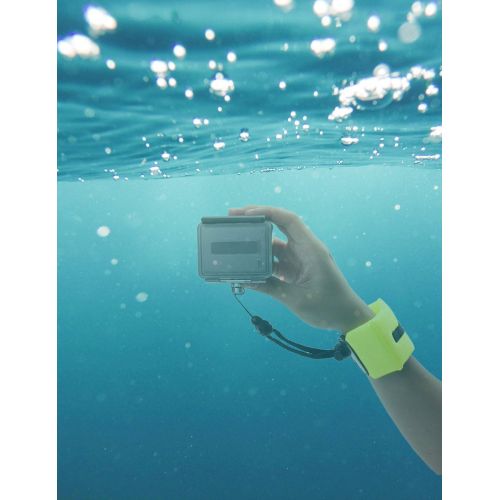  Kolasels Waterproof-Non-Slip Camera Float Strap with Hand Grip Lanyard, Wristband for Underwater GoPro,Waterproof Camera, Keys,Sunglass,etc (Yellow)