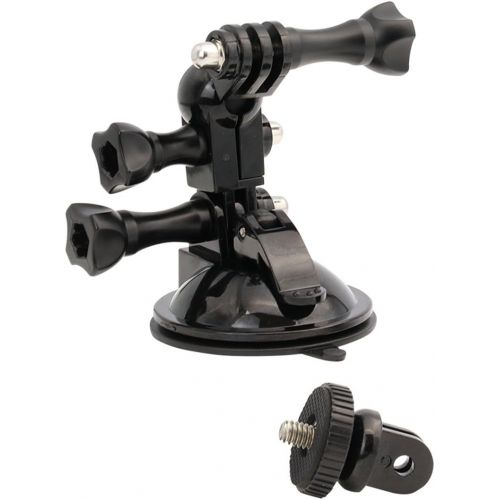  Kolasels Mini Suction Cup Camera Mount with Camera Screw 1/4 Thread Car Windshield Window Vehicle Boat Camera Holder for GoPro Hero 9 8 7 6 5 4 3+3 2 1 HD & Osmo Action Camera Suct