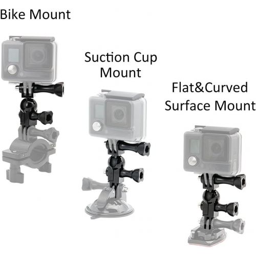  Kolasels Ball-Swivel Joint Mount Extension Accessories for Gopro MAX/GoPro Hero 7/6/5/4/3+/3/2/1(360 Degree Adjustable)