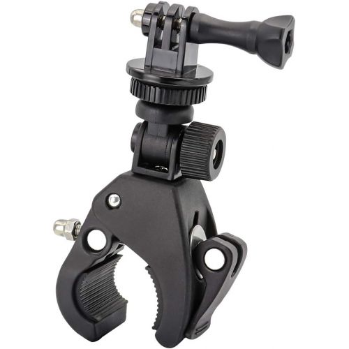  Kolasels Easy-Mounted Gun/Rod/Bow Camera Clamp Mount with 1/4 Thread for GoPro Hero 9/8/7/6/5/4/3+/3/2/1 Session Action Camera, Hunting Camera Accessory Fishing Pole Clamp