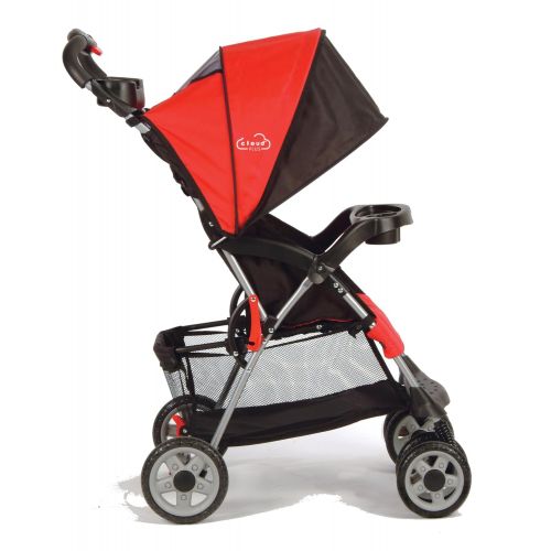  [아마존베스트]Kolcraft Cloud Plus Lightweight Stroller, Fire Red