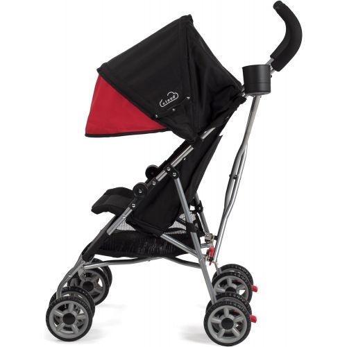  [아마존베스트]Kolcraft Cloud Lightweight Umbrella Stroller with Large Sun Canopy, Scarlet Red