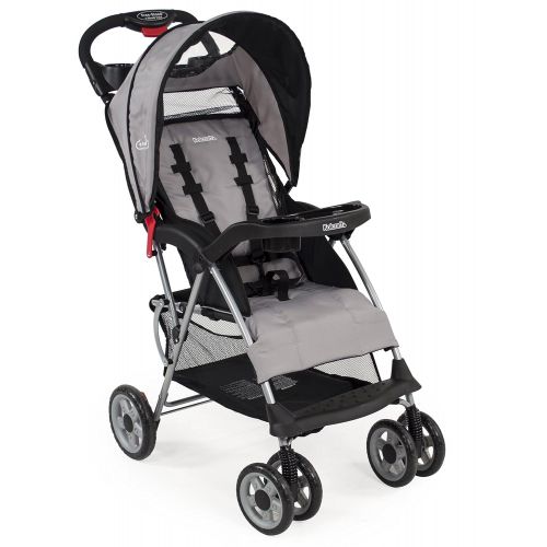  Kolcraft Cloud Plus Lightweight Easy Fold Compact Travel Stroller, Slate Grey