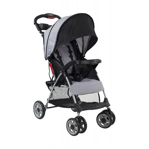  Kolcraft Cloud Plus Lightweight Stroller with 5-Point Safety System and Multi-Positon Reclining Seat, Extended Canopy, Easy One Hand Fold, Large Storage Basket, Parent and Child Tr