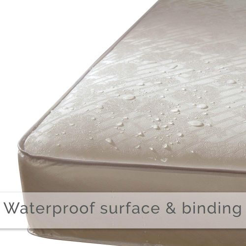  Kolcraft Pure Sleep Therapeutic 150 Waterproof Toddler & Baby Crib Mattress - 150 Extra Firm Coils, 51.7” x 27.3