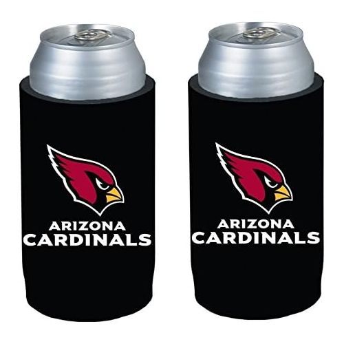  Kolder NFL Football Team Logo Ultra Slim Beer 12oz Can Holder Coolers - 2-Pack