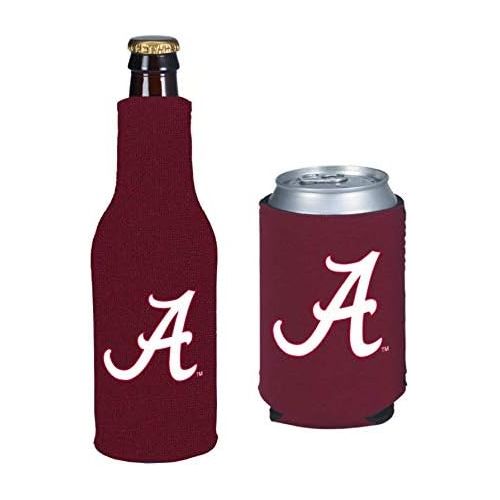  Kolder NCAA College Team Color Logo Can & Bottle Holder Insulator Beverage Cooler Set