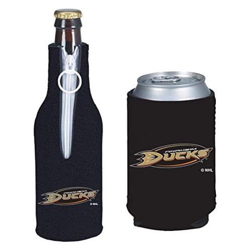  Kolder NHL Hockey Team Color Logo Can & Bottle Holder Insulator Beverage Cooler Set