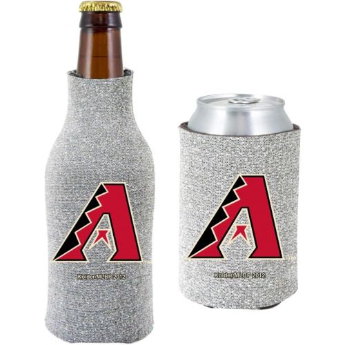  Kolder MLB Baseball Team Logo Womens Glitter Bottle & Can Cooler Set 12oz Neoprene Beverage Drink Holder Sleeve