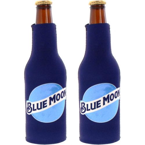  [아마존베스트]Kolder Licensed Beer Coolie Insulator Sleeve Holder Huggie Can & Bottle Set (Blue Moon)